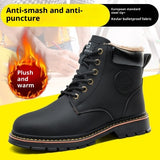 New Mid-top Steel Toe Cap Safety Protective Footwear Anti-smashing And Anti-penetration Antiskid Shoe