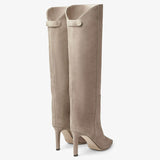 Simple European And American Style Fashion Catwalk Pointed-toe Stiletto Straight Boots