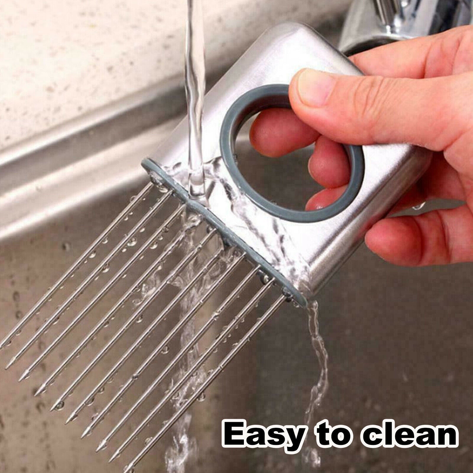 Onion Holder Slicer Vegetable tools Tomato Cutter Stainless Steel Kitchen Gadget Onion Holder Slicer Vegetable tools Tomato Cutter Stainless Steel Kitchen Gadget