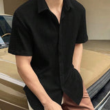 Men's Fashion Casual Short Sleeve Commuting Shirt