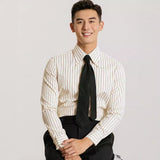 Рубашка мужская с осенним узором в японском стиле с длинным рукавом в стиле ретро