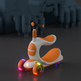 Rideable Three-in-one Anti-rollover Pedal Scooter