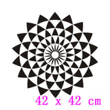 Geometric illusion lotus art wall sticker