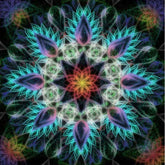 DIY Flower Mandala Diamond Painting Cross Resin Needlework Home Decor Full Drill Round Mosaic Diamond Embroidery