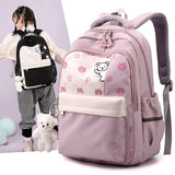 Schoolbag Lightweight And Large Capacity Elementary School Student Cute Bear Backpack