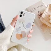 Geometric line cell phone case