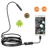 Линзаи эндоскопи HD 480P USB OTG эндоскопи мори обногузар камераи қубури санҷишӣ
