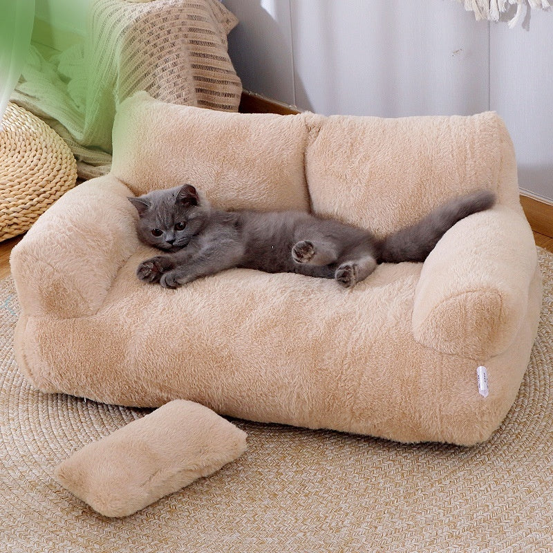 Luxury Cat Bed Sofa Winter Warm Cat Nest Pet Bed For Small Medium Dogs Cats Comfortable Plush Puppy Bed Pet Supplies Luxury Cat Bed Sofa Winter Warm Cat Nest Pet Bed For Small Medium Dogs Cats Comfortable Plush Puppy Bed Pet Supplies
