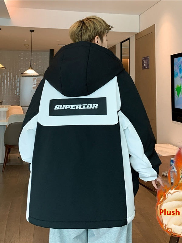 Писарбачаи ғафси матои зимистона Либоси гарми корӣ Куртаи куртаи пахтагии кулоҳпӯш Писарбачаи ғафси матои зимистона Либоси гарми корӣ Куртаи куртаи пахтагии кулоҳпӯш