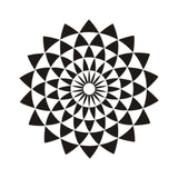 Geometric illusion lotus art wall sticker
