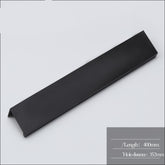 Hidden edge hardware handle