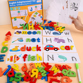 Puzzle English Alphabet Cognitive Puzzle Wooden