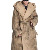 Men's Autumn Winter Dirty Thick Cotton Coat