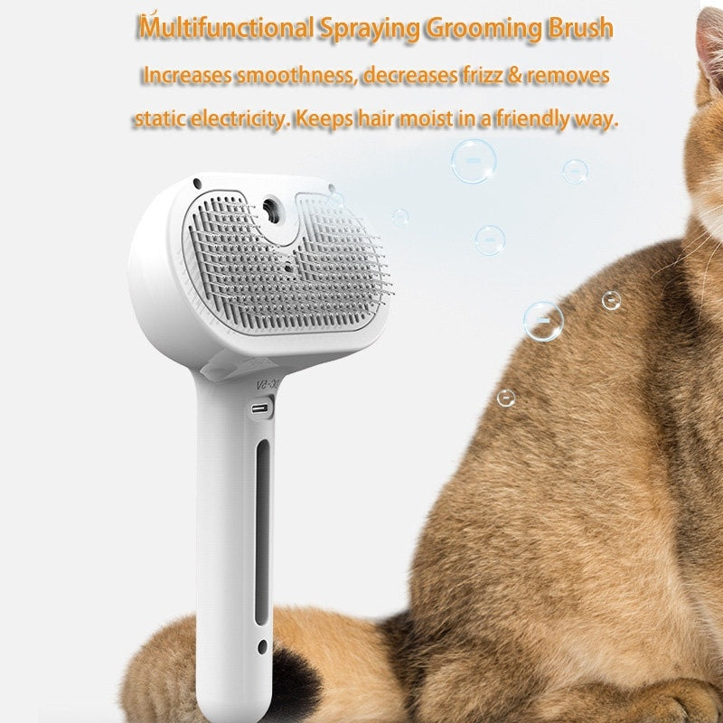 Pet Comb Self Cleaning Pets Hair Remover Brush For Dogs Grooming Tools Dematting Comb Built-in Mist Humidifier Pet Products Pet Comb Self Cleaning Pets Hair Remover Brush For Dogs Grooming Tools Dematting Comb Built-in Mist Humidifier Pet Products