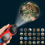Multi-pattern Projection Toy Projector Electronic Luminous Toy Flashlight