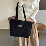 Canvas Ins Style Niche Large Capacity Handbag For Women