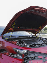 Cover hydraulic rod engine cover support rod modification