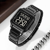 Fashion Trend Luminous Square Electronic Waterproof Watch