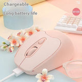Dual-mode Bluetooth Wireless Mouse Charging Mute Office Game Applicable To Mobile Phones And Tablets