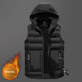 Removable Hat, Fashion Casual Cotton Vest