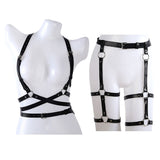 Leather Production Performance Costumes Accessories Set