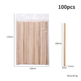 Beauty Hair Removal Care Tool Disposable Wooden Sticks