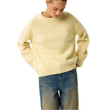 Ladies New Autumn And Winter Loose Round Neck Sweater