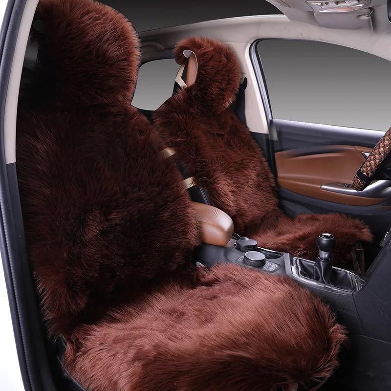 All-inclusive Car Seat Cover Plush Cushion Three-piece Cushion Universal Cushion Winter All-inclusive Car Seat Cover Plush Cushion Three-piece Cushion Universal Cushion Winter
