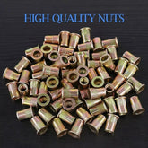 Plated Color Zinc Flat Head Pull Rivet Nut