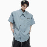 Summer Loose Simple High-end Men's Casual Short-sleeved Shirt