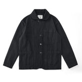 Cotton embroidered retro jacket in washed suit color