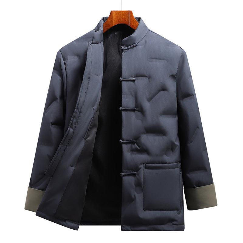 Chinese Tang Costume Down Jacket Chinese Style For Men Fall Winter Coat Chinese Tang Costume Down Jacket Chinese Style For Men Fall Winter Coat