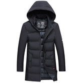 Thick Mid-Length Down Jacket Men's Loose Fit Jacket