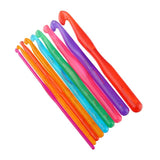 9 Pcs/Set Multi-color Plastic Knitting Needles Crochet Hook