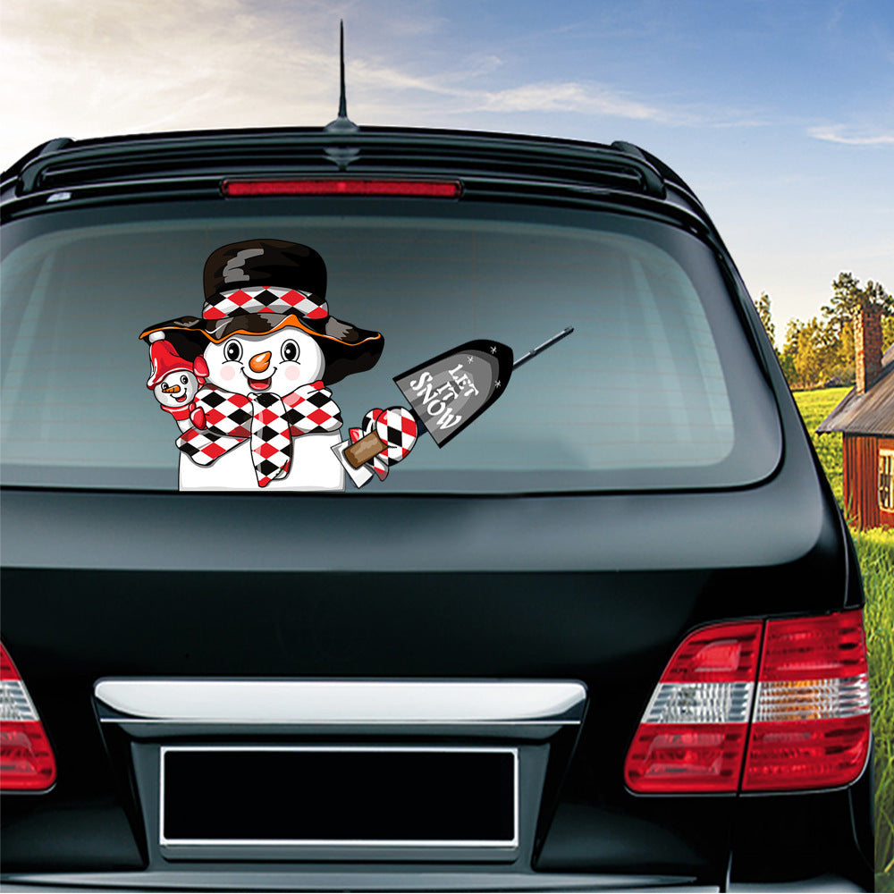 Popular Santa Claus wiper sticker can remove the car rear windshield wiper Sticker Car Stickers Popular Santa Claus wiper sticker can remove the car rear windshield wiper Sticker Car Stickers