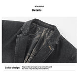 Весенне-осенняя джинсовая куртка для бизнеса и отдыха