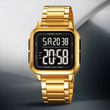 Fashion Trend Luminous Square Electronic Waterproof Watch