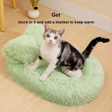 Fluffy Pet Beds Anti-Slip Puppy Nest Cave For Cold Winter Pet Supplies Comfortable Pet Sleeping Nest Cat Bed For Small Dog Puppy
