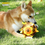 Interactive Ball Dog Toy For Aggressive Chewers Training Decompress Bite Resistant Plush Handle Dog Toys With Bells Pet Supplies