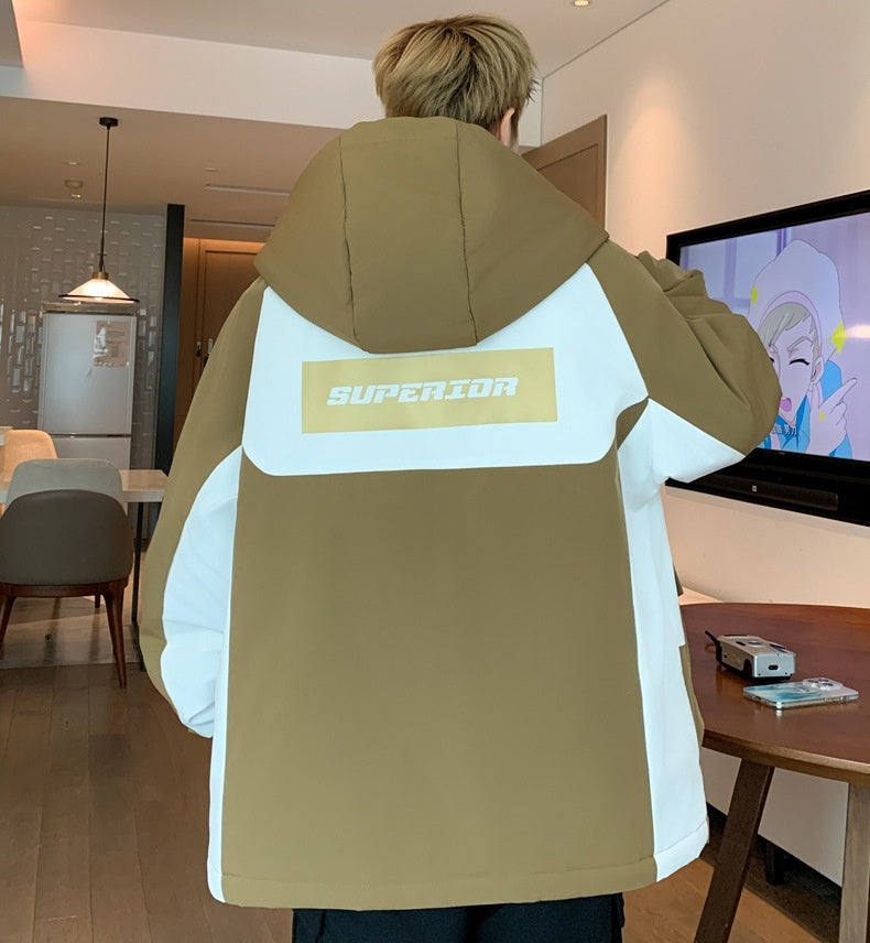 Писарбачаи ғафси матои зимистона Либоси гарми корӣ Куртаи куртаи пахтагии кулоҳпӯш Писарбачаи ғафси матои зимистона Либоси гарми корӣ Куртаи куртаи пахтагии кулоҳпӯш