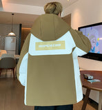 Писарбачаи ғафси матои зимистона Либоси гарми корӣ Куртаи куртаи пахтагии кулоҳпӯш