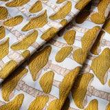 Cartoon Mushroom Pattern Jacquard Printed Fabric Bag Pillow Handmade DIY Fabric Material