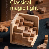 Classic Wooden Puzzle Burr Puzzle Casual Game Pressure Reduction Toy