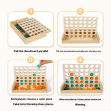 Wooden Puzzle Early Education Thinking Logic Training Desktop Parent-child Interactive Game Quarto Toys