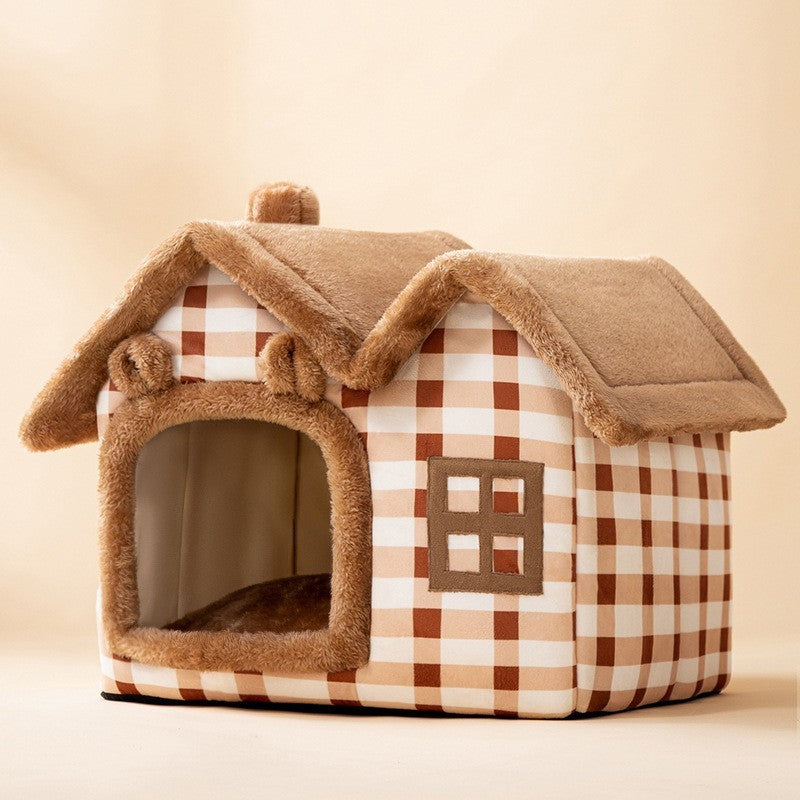 Foldable Dog House Pet Cat Bed Winter Dog Villa Sleep Kennel Removable Nest Warm Enclosed Cave Sofa Pets Supplies Foldable Dog House Pet Cat Bed Winter Dog Villa Sleep Kennel Removable Nest Warm Enclosed Cave Sofa Pets Supplies