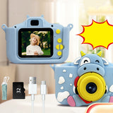 Children's Cartoon Digital Camera HD Photo Video Children's Camera Blue Children's Toy Gift
