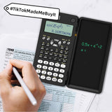 2 In 1 Foldable Scientific Calculators Handwritten Tablet Learning Function Calculator Foldable Desk Scientific Calculators