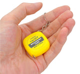 1M Mini Measuring Tape With Key Buckle Portable Random Color Hand Tools With Centimeter And Inch Scale