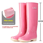 Fleece-lined Warm Length Waterproof Rain Boots