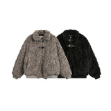 High Quality Plush Cotton Lining Thick Lapel Cotton Lining Couple Coat